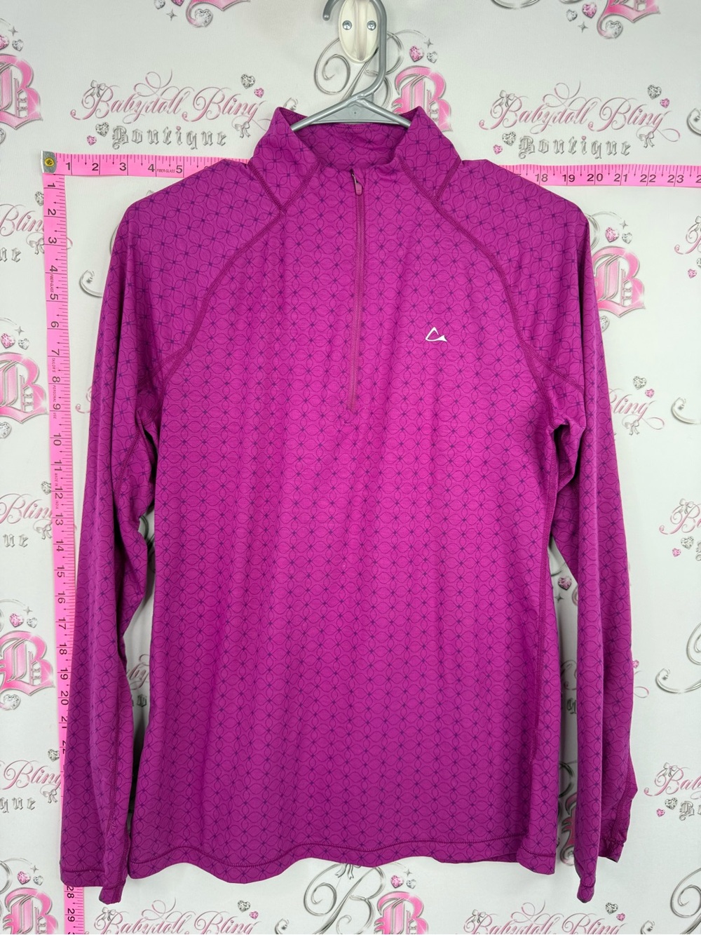 Paradox merino blend dri release Magenta Half-Zip Long Sleeve Pullover